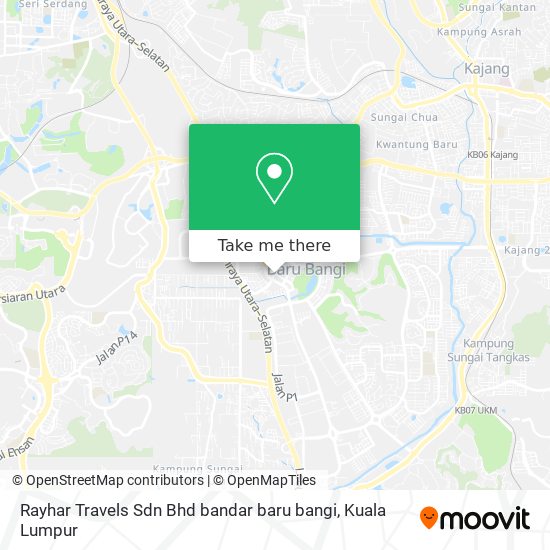 Peta Rayhar Travels Sdn Bhd bandar baru bangi