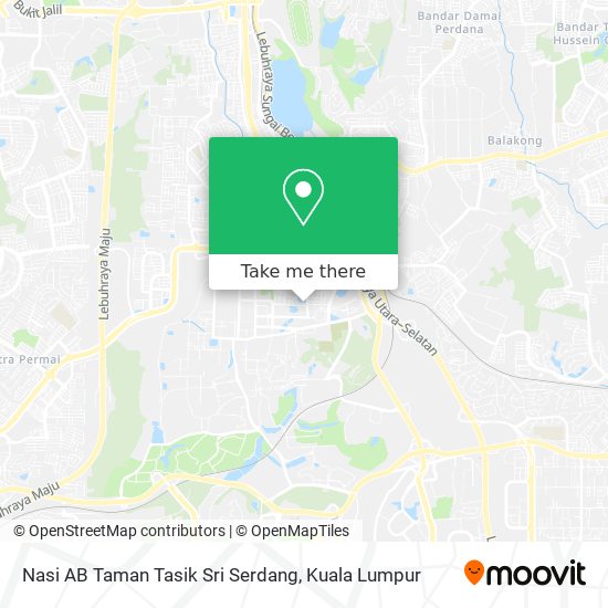 Nasi AB Taman Tasik Sri Serdang map