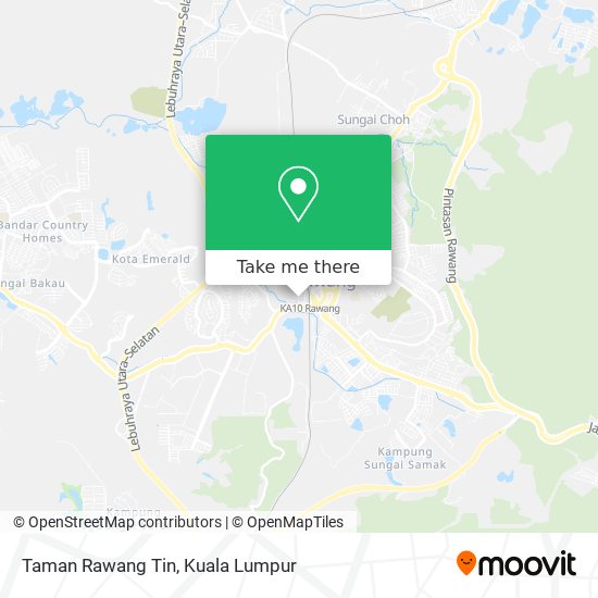Peta Taman Rawang Tin