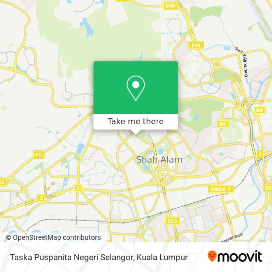 Peta Taska Puspanita Negeri Selangor