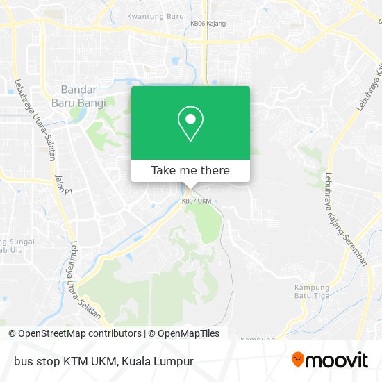bus stop KTM UKM map