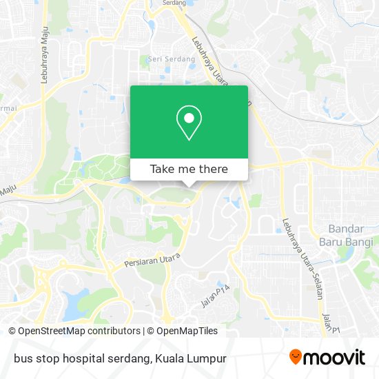 Peta bus stop hospital serdang