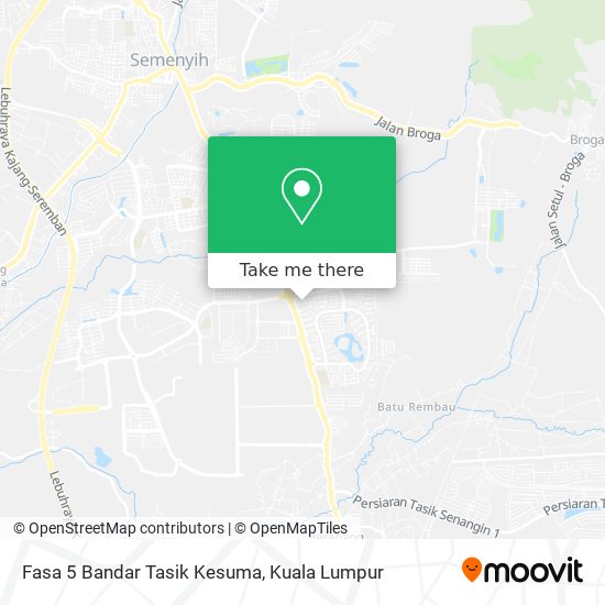 Fasa 5 Bandar Tasik Kesuma map