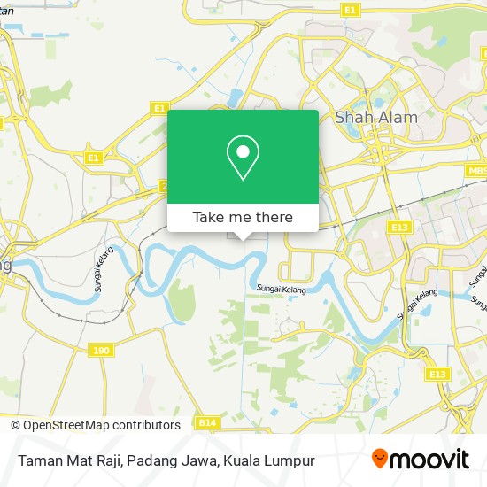 Peta Taman Mat Raji, Padang Jawa