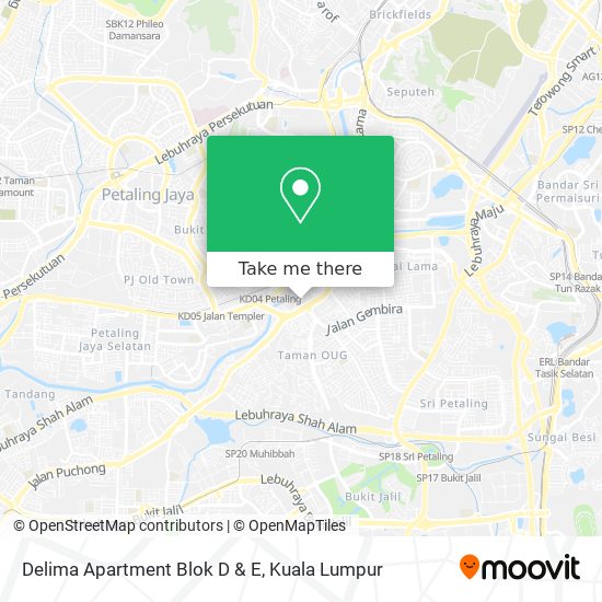 Delima Apartment Blok D & E map