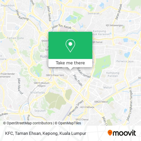 KFC, Taman Ehsan, Kepong map