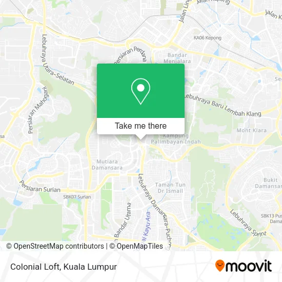 Colonial Loft map