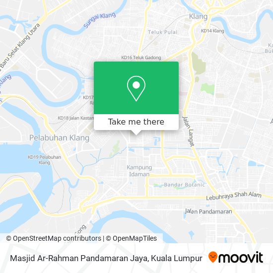 Peta Masjid Ar-Rahman Pandamaran Jaya