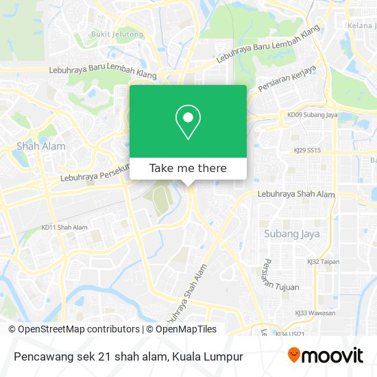 Peta Pencawang sek 21 shah alam