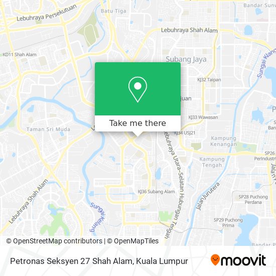 Petronas Seksyen 27 Shah Alam map