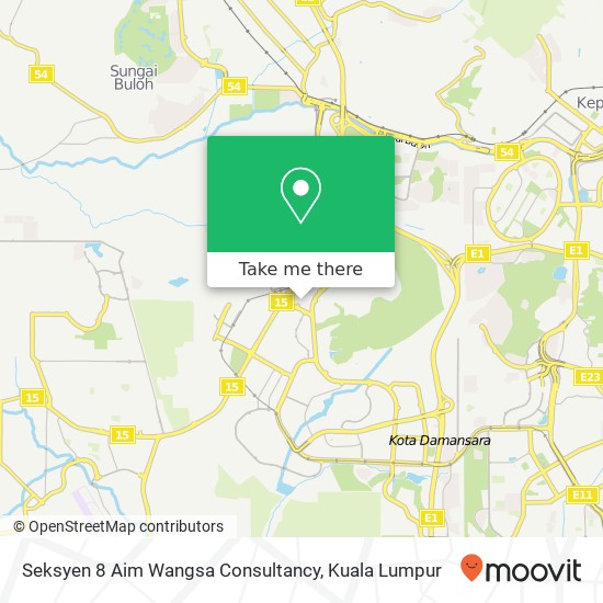 Seksyen 8 Aim Wangsa Consultancy map