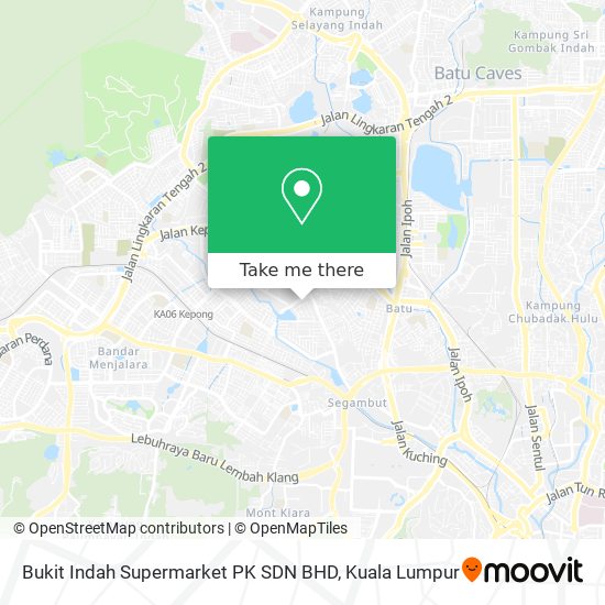 Peta Bukit Indah Supermarket PK SDN BHD
