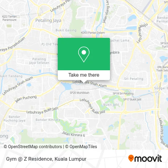 Gym @ Z Residence map