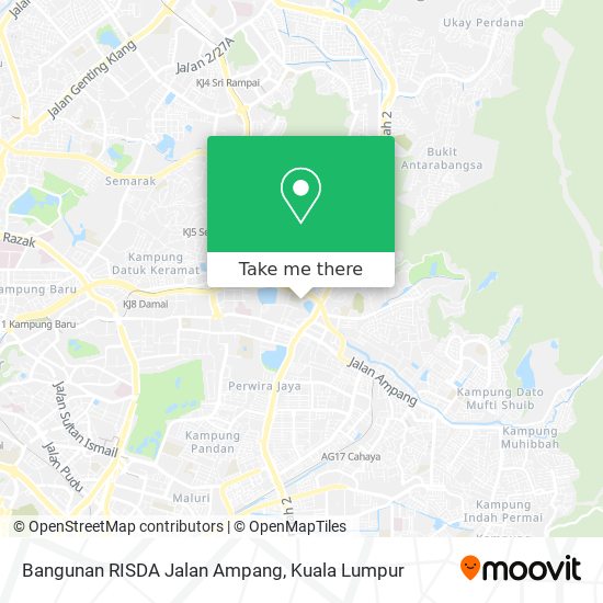 Bangunan RISDA Jalan Ampang map