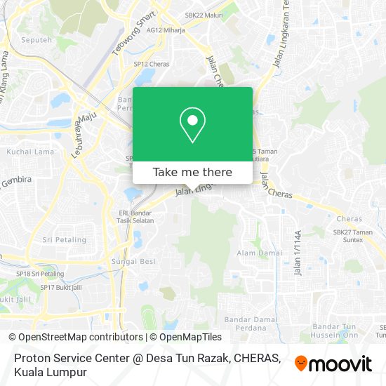 Proton Service Center @ Desa Tun Razak, CHERAS map