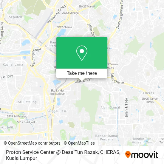 Proton Service Center @ Desa Tun Razak, CHERAS map