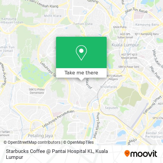 Starbucks Coffee @ Pantai Hospital KL map