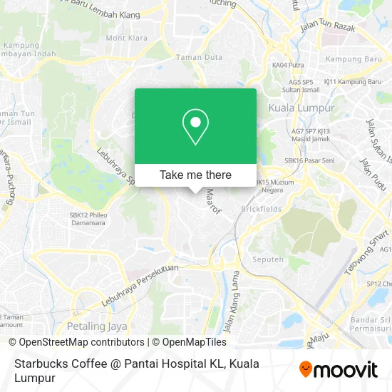 Starbucks Coffee @ Pantai Hospital KL map