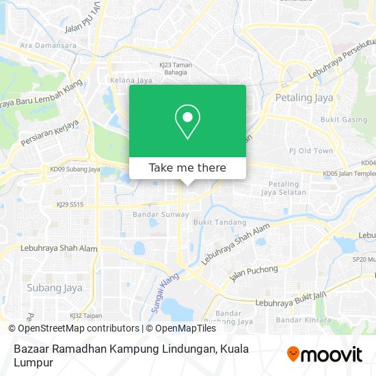 Peta Bazaar Ramadhan Kampung Lindungan