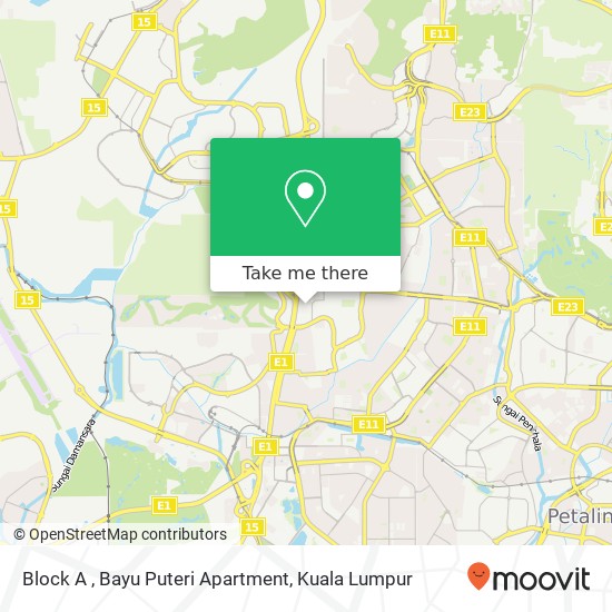 Block A , Bayu Puteri Apartment map