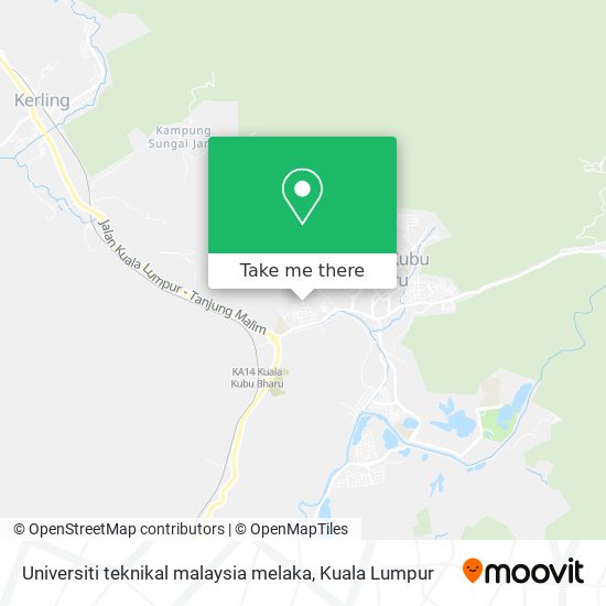 Peta Universiti teknikal malaysia melaka