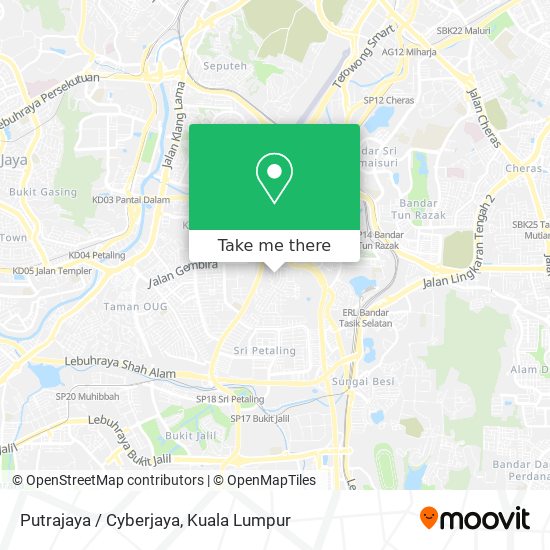 Putrajaya / Cyberjaya map
