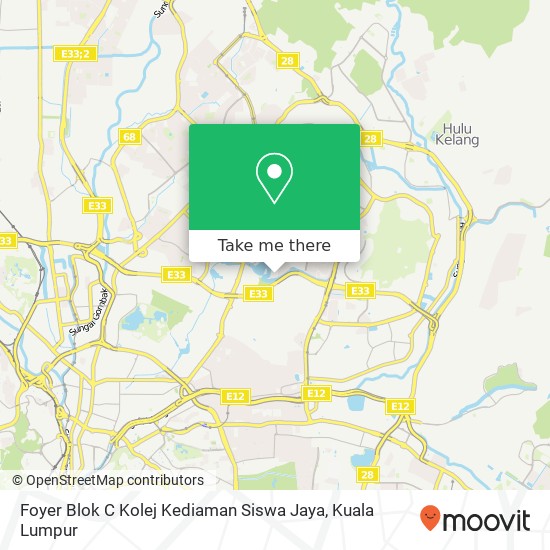 Peta Foyer Blok C Kolej Kediaman Siswa Jaya