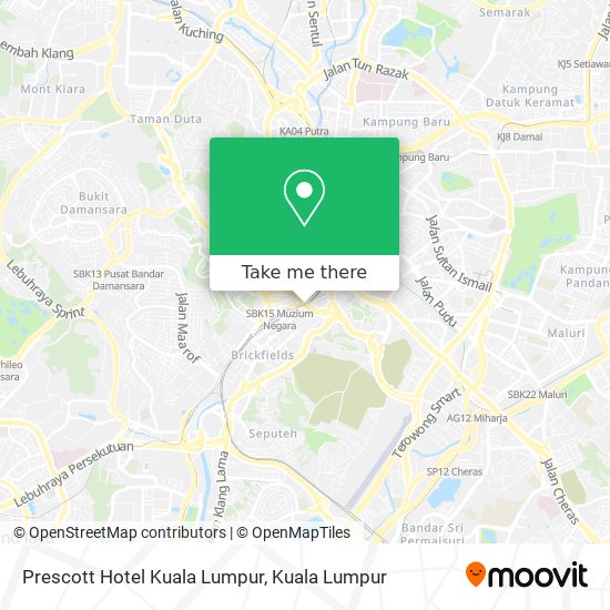 Prescott Hotel Kuala Lumpur map