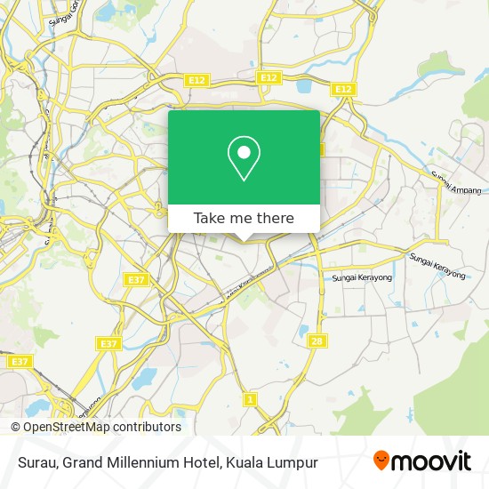 Surau, Grand Millennium Hotel map