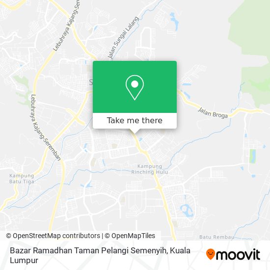 Peta Bazar Ramadhan Taman Pelangi Semenyih