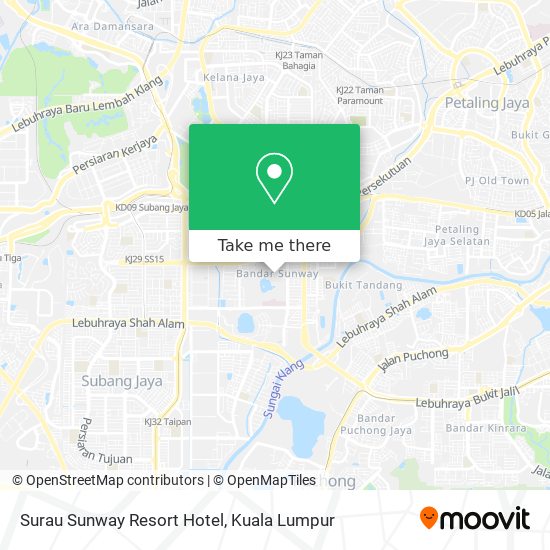 Surau Sunway Resort Hotel map