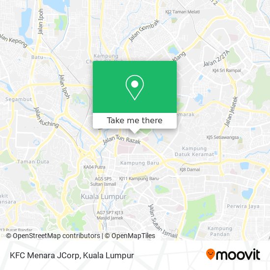 KFC Menara JCorp map