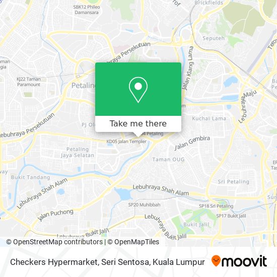 Peta Checkers Hypermarket, Seri Sentosa