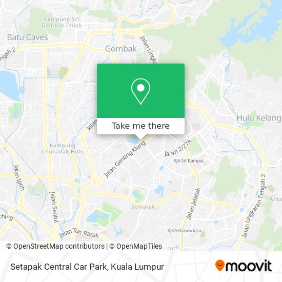 Peta Setapak Central Car Park