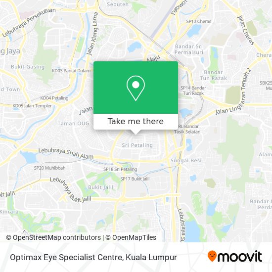 Optimax Eye Specialist Centre map