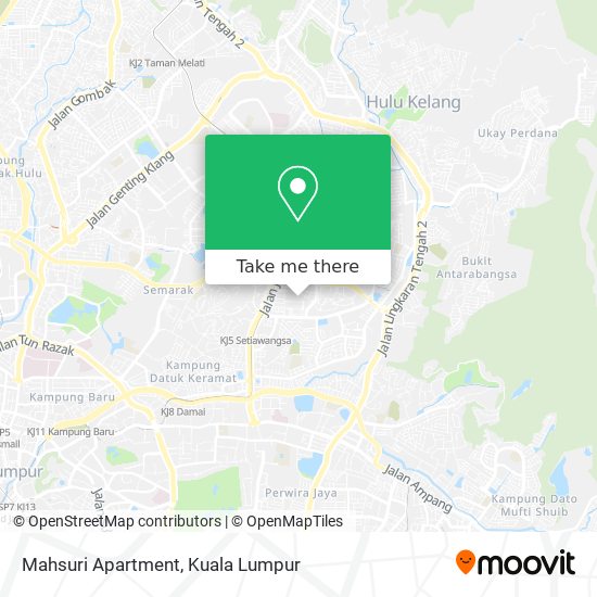 Mahsuri Apartment map