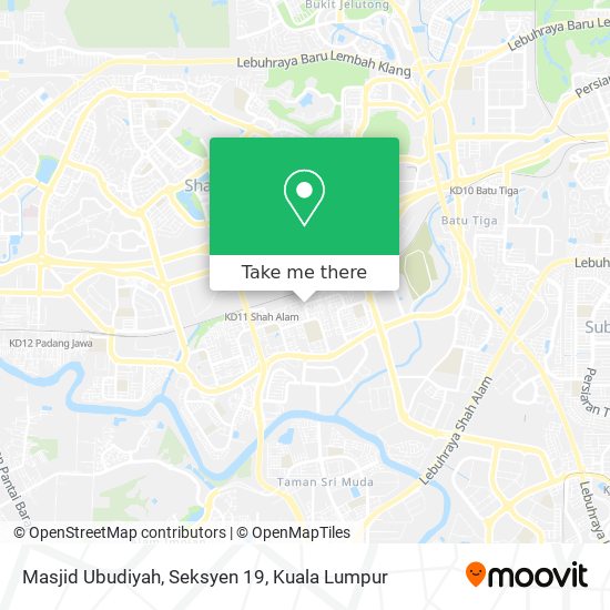Peta Masjid Ubudiyah, Seksyen 19