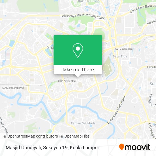 Masjid Ubudiyah, Seksyen 19 map