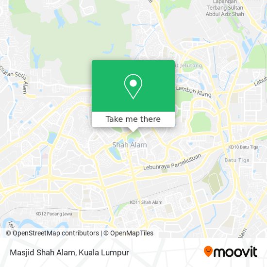 Masjid Shah Alam map