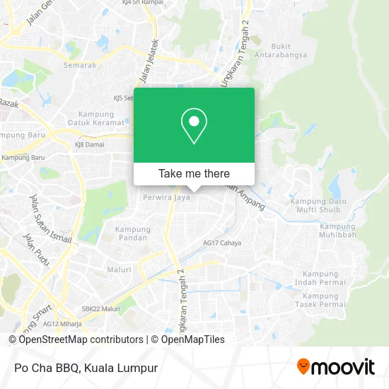 Po Cha BBQ map