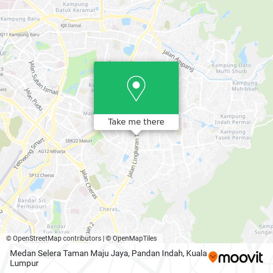 Medan Selera Taman Maju Jaya, Pandan Indah map