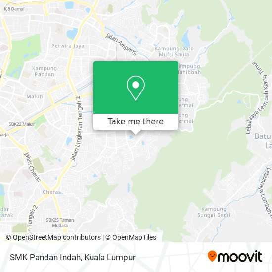 Peta SMK Pandan Indah