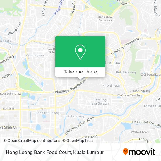 Hong Leong Bank Food Court map