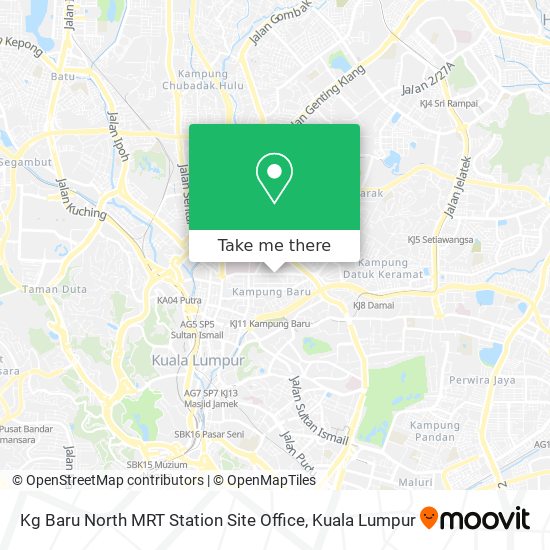 Peta Kg Baru North MRT Station Site Office