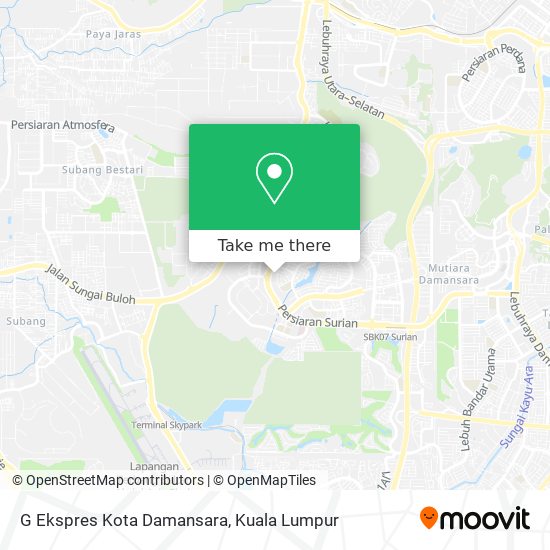 Peta G Ekspres Kota Damansara