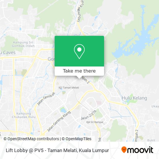 Lift Lobby @ PV5 - Taman Melati map