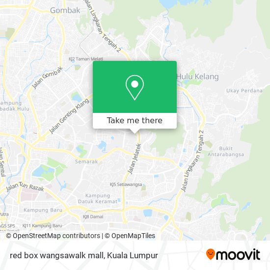 red box wangsawalk mall map