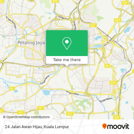 24 Jalan Awan Hijau map