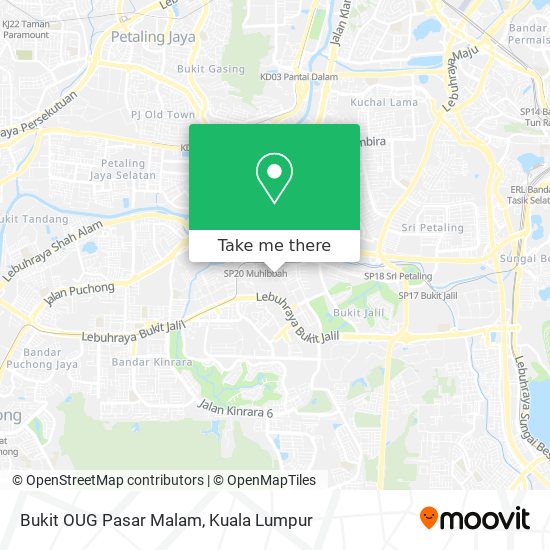 Bukit OUG Pasar Malam map