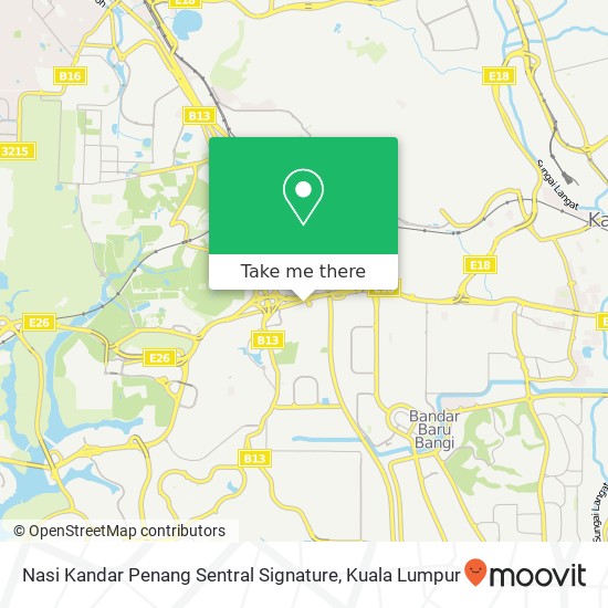 Peta Nasi Kandar Penang Sentral Signature